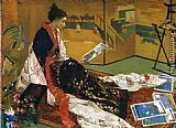 James Abbott McNeill Whistler Caprice in Purple and Gold The Golden Screen painting
